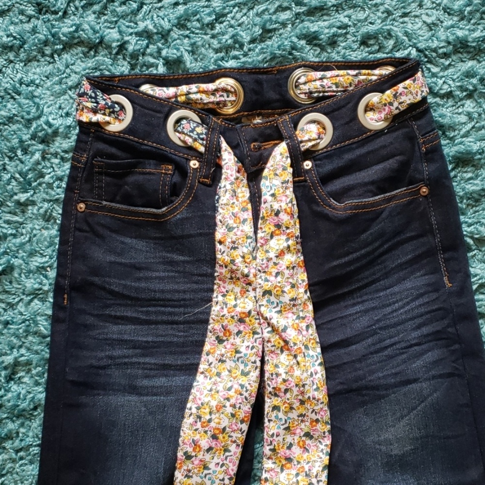 NWOT Indigo Rein Jeans Juniors Size 0 Dark Wash